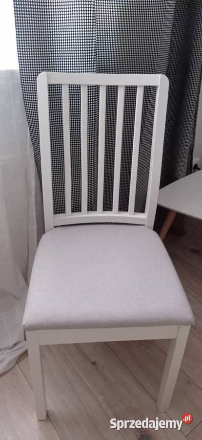 IKEA EKEDALEN Krzesło biały Orrsta jasnoszary Krzesła Wrocław sprzedam