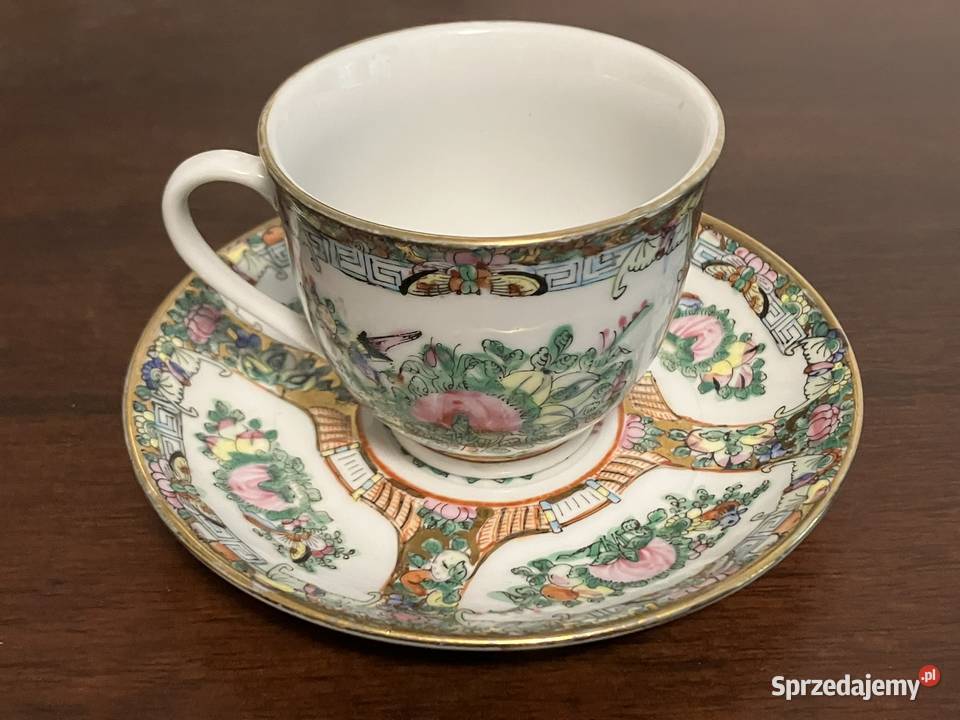 Ręcznie malowane filiżanki z chińskiej porcelany sprzedam