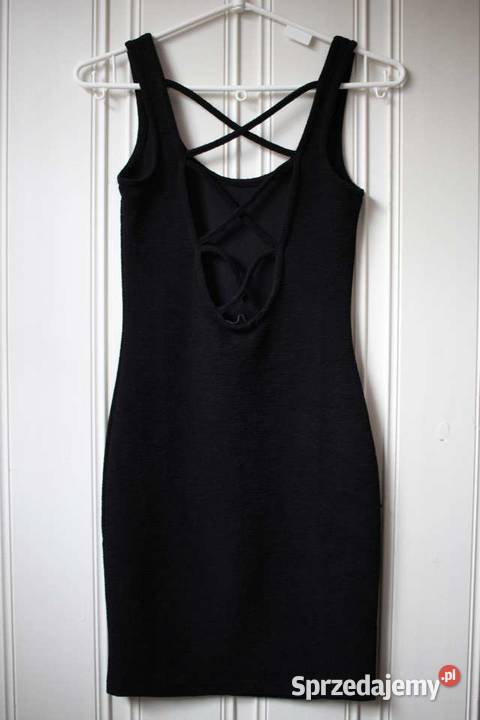Czarna sukienka Terranova xs 34 bandażowa Toruń