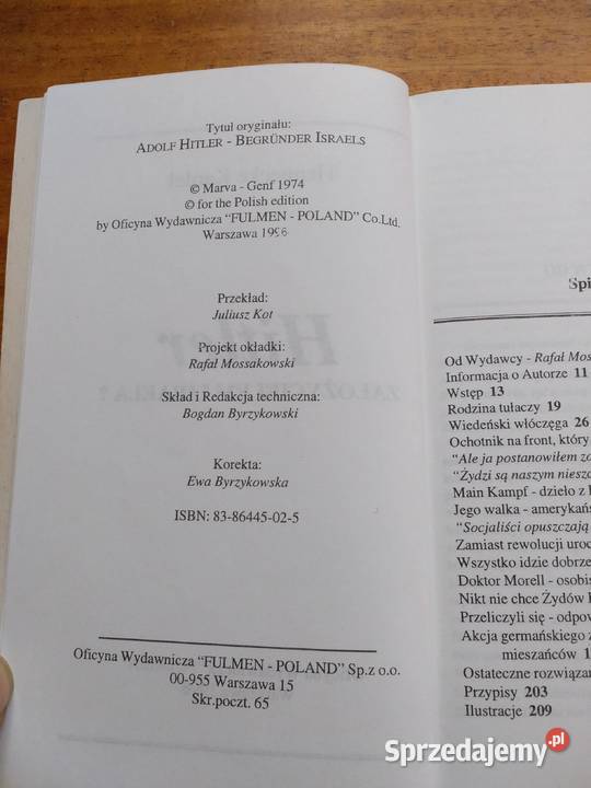 Hitler założycielem Izraela Hennecke Kardel dolnośląskie Wrocław