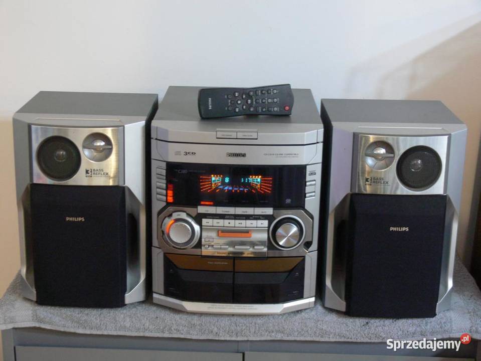 Wieża Philips FC380 kol pilot Mocna i sprawna Wieże i miniwieże Jasło