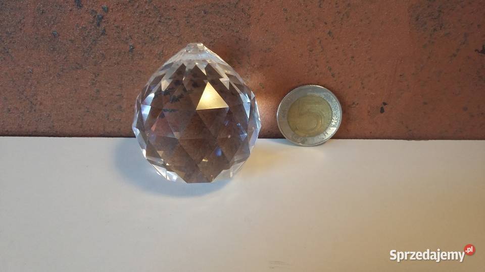 Kryształek koralik do lampy PRZEZROCZYSTY DUŻY Warszawa