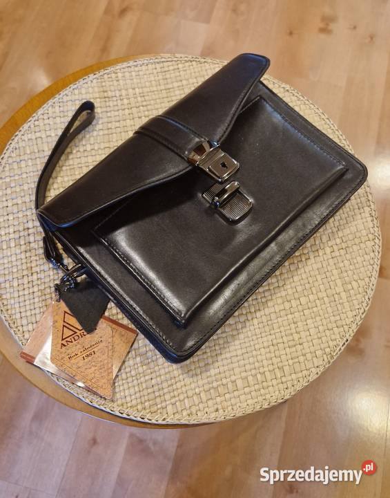 SASZETKA męska ANDREA z naturalnej skóry Lublin