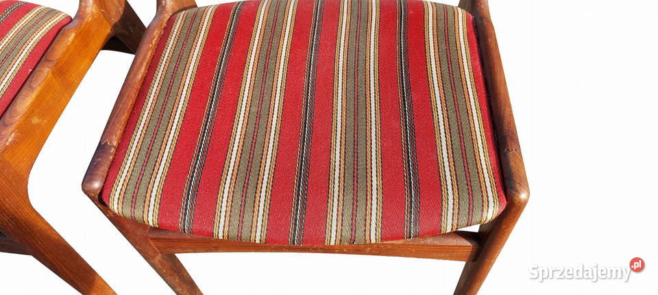 DUŃSKIE KRZESŁA LATA 60 KOMPLET