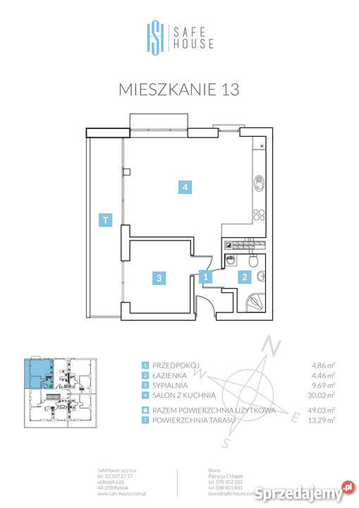 Nowoczesne mieszkanie deweloperskie w samym pom. użytkowe Rybnik