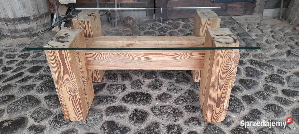 Stolik kawowy ława stare drewno Meble Kamieńczyk