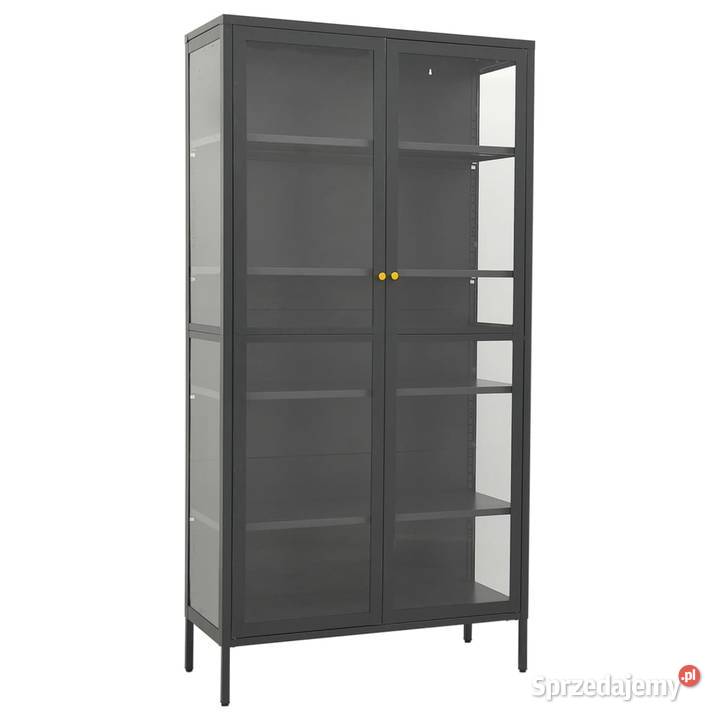 vidaXL Witryna antracytowa 90x40x180 SKU336081 mazowieckie