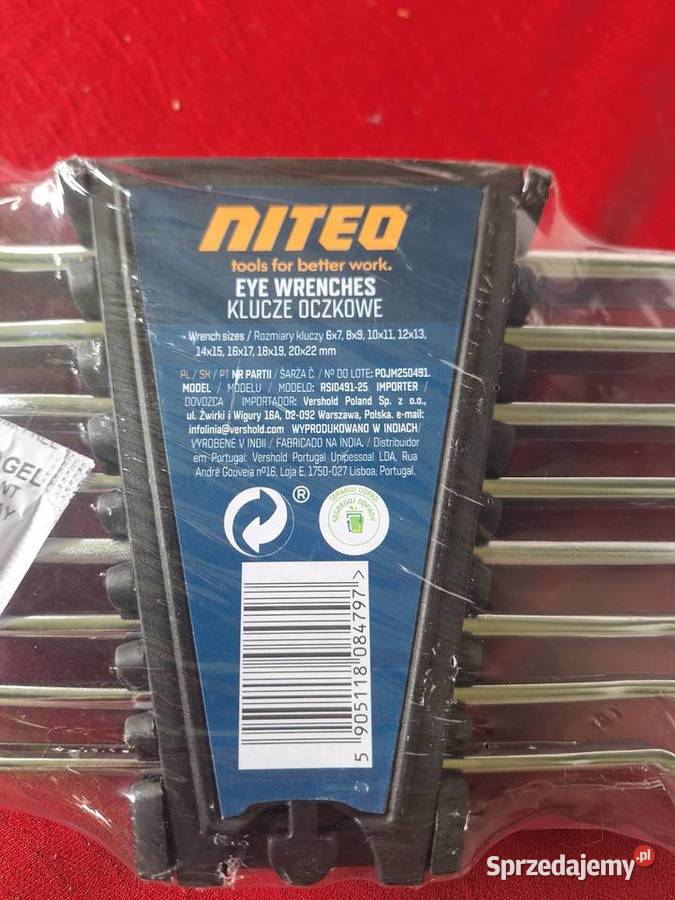 Klucze oczkowe Krzywe 8