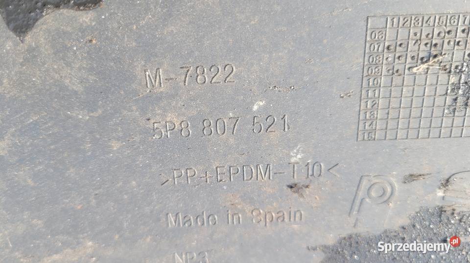 SEAT ALTEA XL DOKŁADKA DYFUZOR SPOJLER ZDERZAK Ruda Śląska