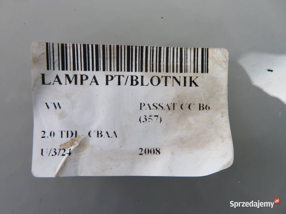 LAMPA PRAWA TYLNA KLAPA VW PASSAT CC B6