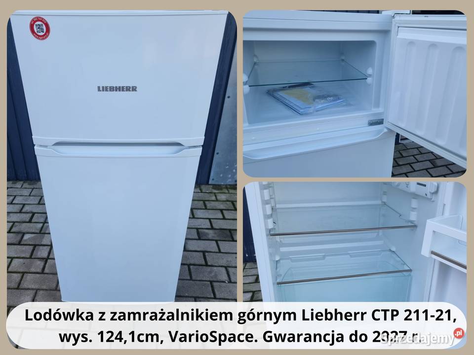 Lodówka zamrażalnikiem górnym Liebherr CTP Gdańsk