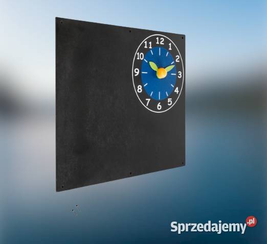 TABLICA do PISANIA KREDĄ na plac zabaw z zegarem Poznań