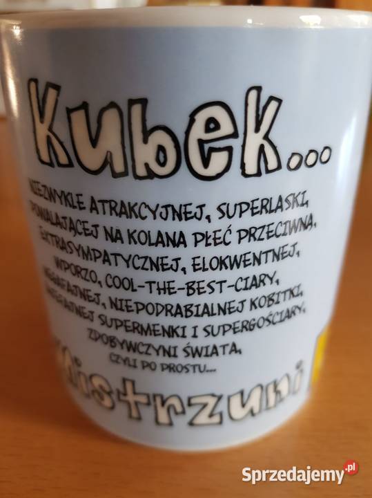 kubek porcelanowy okazjonalny mistrzuni kukartka Kielce