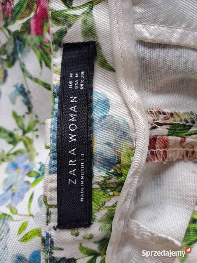 Zara Spodnie w kwiaty w kwiatki motyle M mazowieckie Warszawa