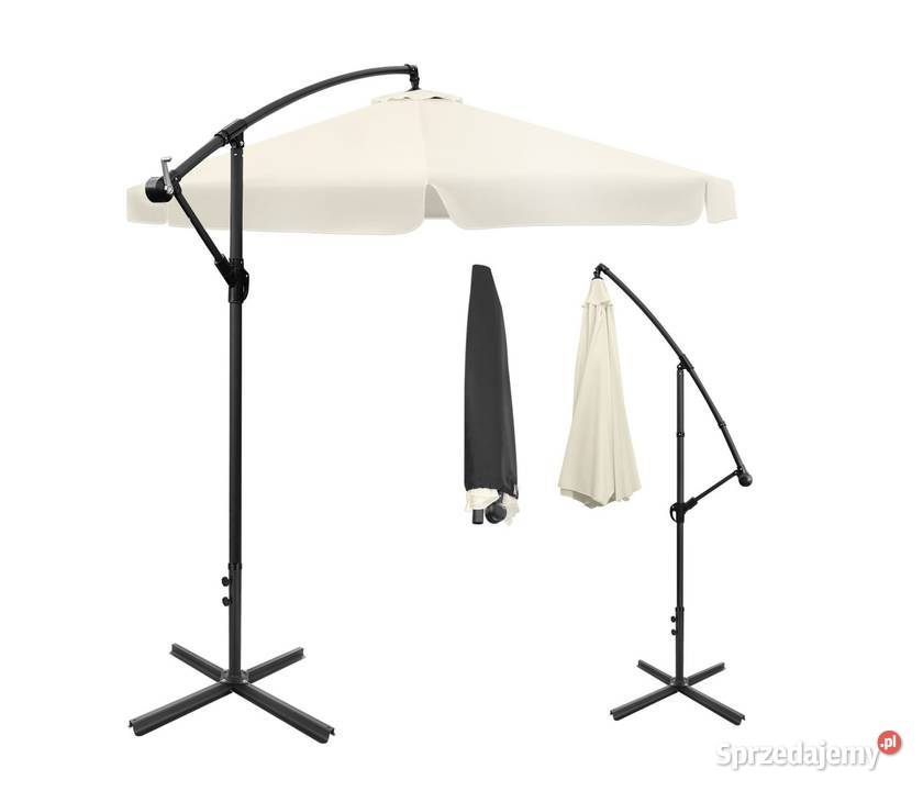 Składany parasol ogrodowy 350 XXL pokrowiec metal Parasole ogrodowe Poznań