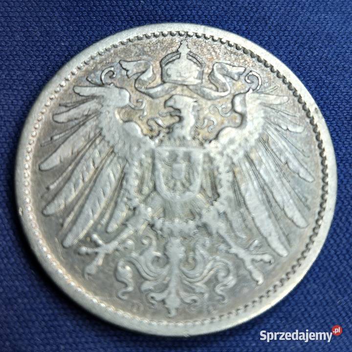 NIEMCY 1 MARKA 1899 r D SREBRO Ag PU sprzedam