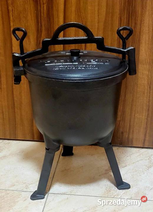 199 Kociołek żeliwny 8 litrów śląskie Zabrze sprzedam
