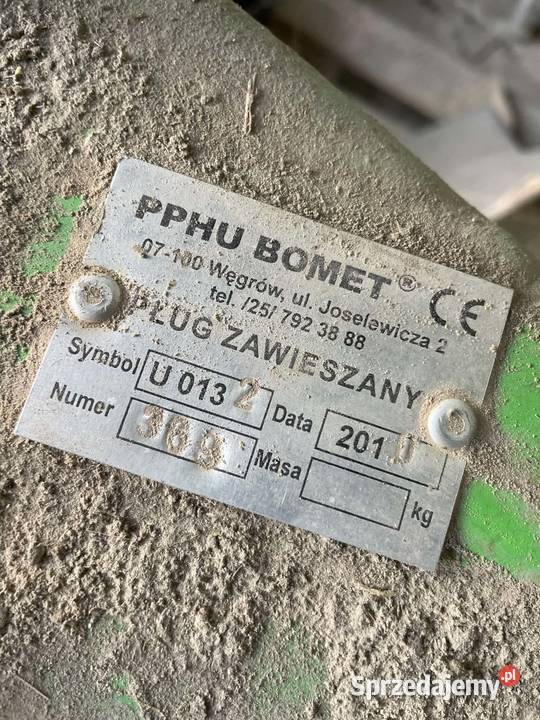 Pług 4 skibowy Bomet Gródki