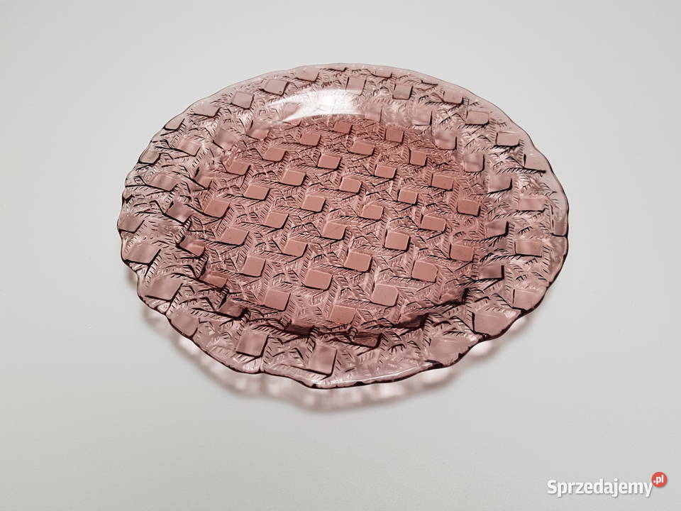 Talerz Kratka Plecionka ok 235 Ząbkowice szkło Porcelana i szkło Dąbrowa Górnicza