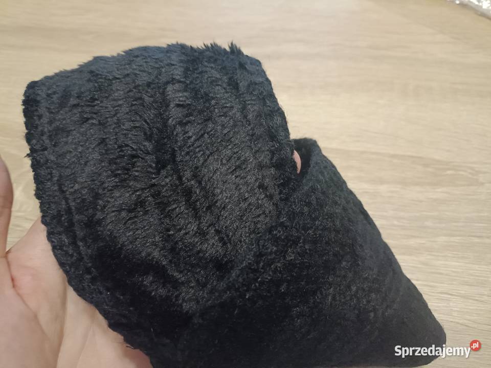 Ciepła opaska damska jesienna na uszy czarna Kwidzyn