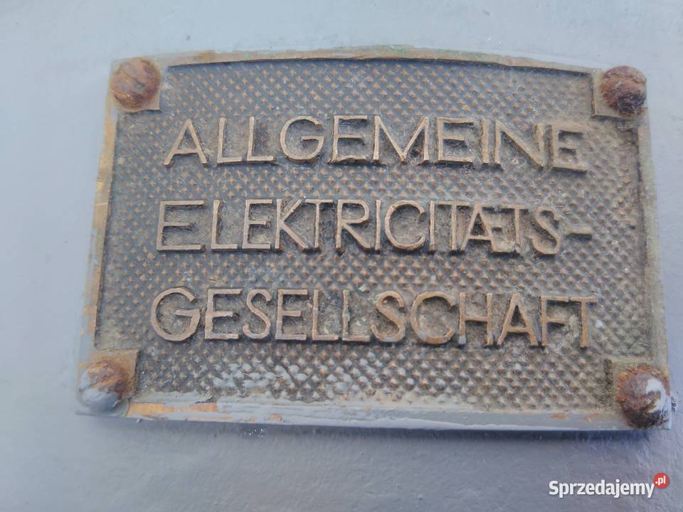 Zabytkowy silnik elektryczny AEG D30 niemiecki Siewierz sprzedam
