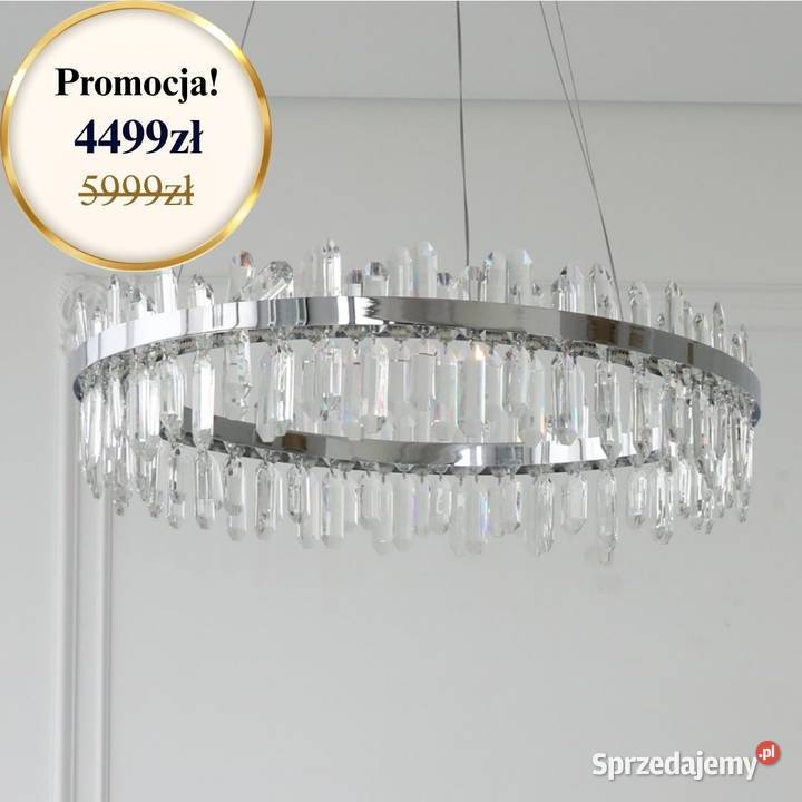Żyrandol nowoczesny kryształowy lampa wisząca Warszawa sprzedam