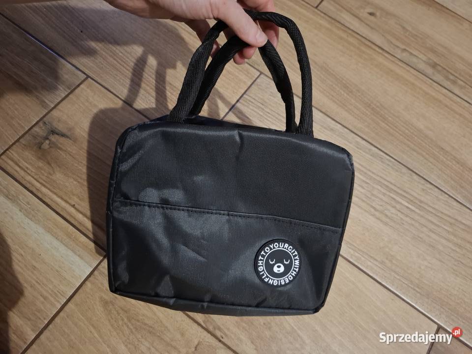 Torba na lunch termiczna czarna Uniseks