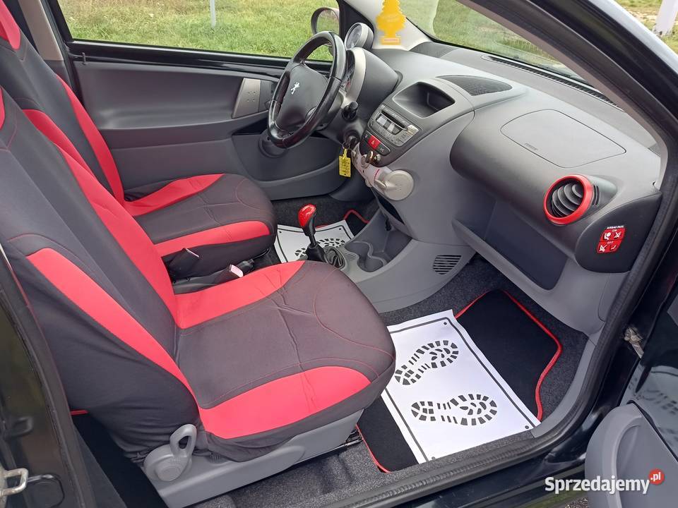 Peugeot 107 klima ISOFIX elektryka 10 benzyna welurowa tapicerka Chełmno