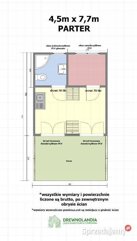 Domek 35 Działkę Letniskowy Rekreacyjny Domki Kliczkowy