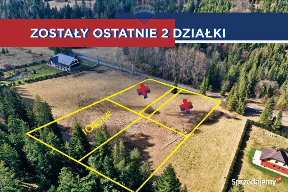 Działka budowlano rolna w Rycerce Górnej asfalt Rycerka Górna