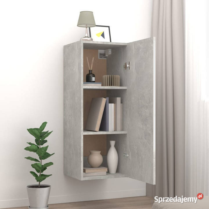 Szafka wisząca szarość betonu 345x34x90 WM812433 mazowieckie Warszawa sprzedam
