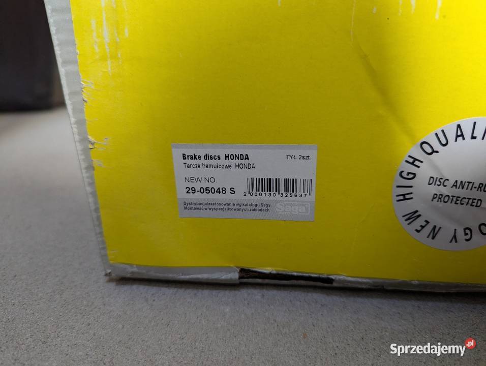 Tarcze hamulcowe nowe honda CRV II i III mazowieckie Kobyłka
