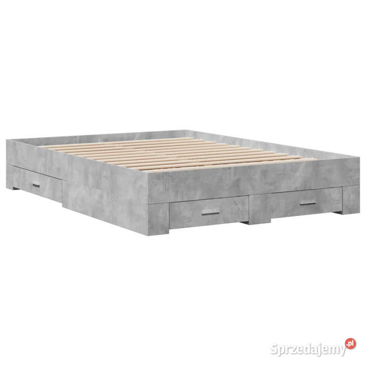 Rama łóżka z szufladami szarość betonu 120x200 203cm Warszawa sprzedam