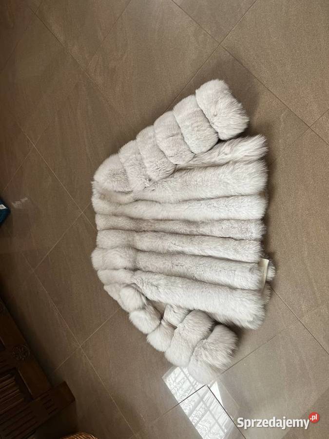 Futro z lisa nowoczesne SM biały Kurtki i płaszcze Łowęcin