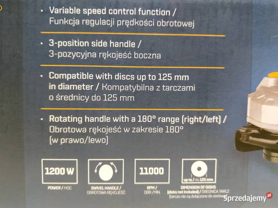 NAJTANIEJ Szlifierka Kątowa z Regulacją Zabrze