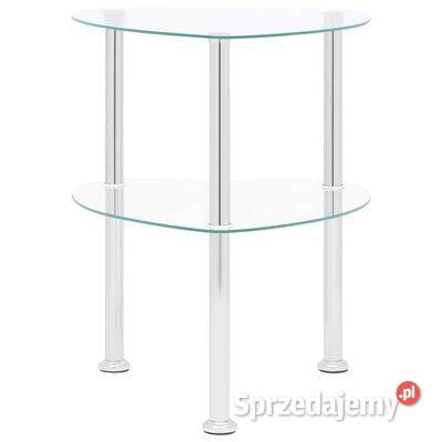 vidaXL 2poziomowy stolik 38x38x50 przezroczyste Warszawa
