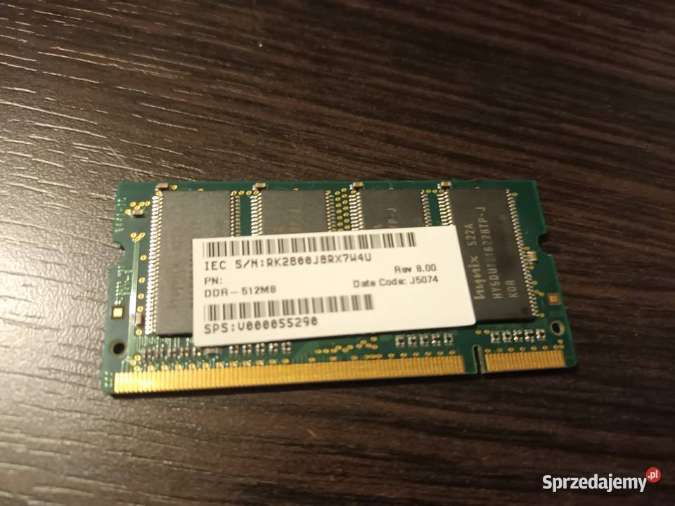 pamięć hynix DDR1 512MB Dmosin