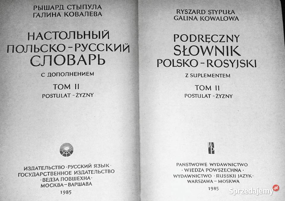 Podręczny słownik polskorosyjski Ryszard Stypuła Pozostałe Chełm