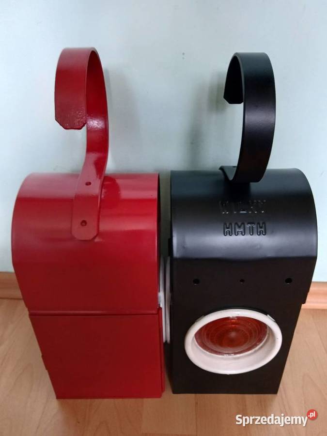 Stara lampa kolejowa na nafte małopolskie Kraków