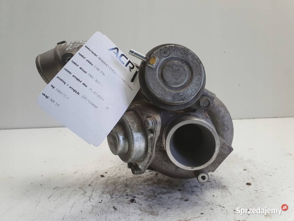 TURBOSPRĘŻARKA Renault Espace IV 20 T turbo Chełm sprzedam