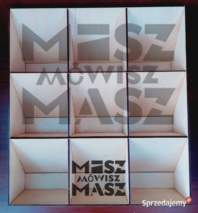 Szkatułkaorganizer na zegarki 3x3 grawer dowolny wielkopolskie Racot