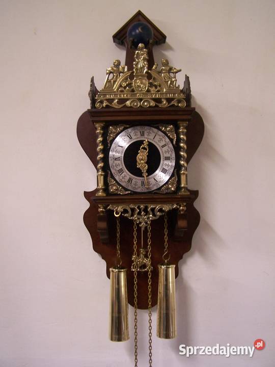 tan Nie wymaga renowacji Antyczny zegar wiszący Zegary Koszalin
