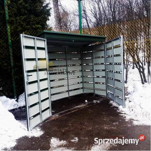 Wiata śmietnikowa 25x12m zielona Schowek blacha zachodniopomorskie Szczecinek