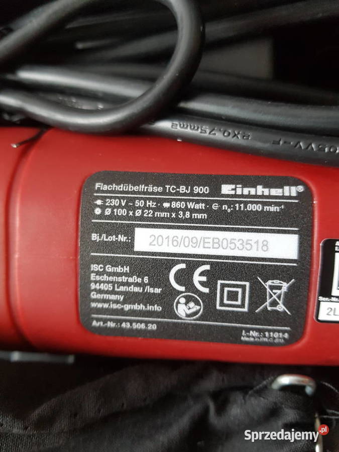 Frezarka nutowa lamelownica Einhell 960 Wat Dom i Ogród Głogowa