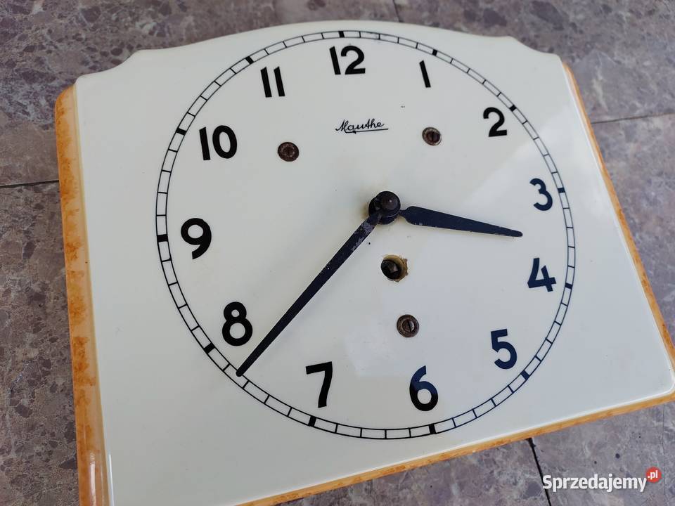121 Stary zegar kuchenny ceramiczny Mauthe Tczew sprzedam