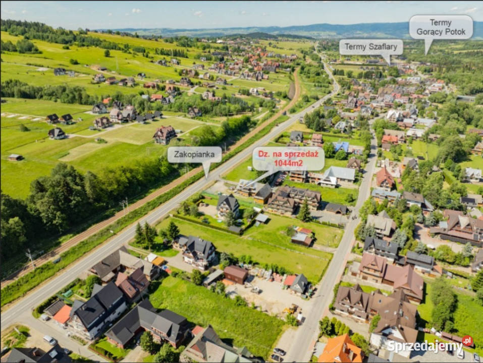 Działka z domem Zakopiance BIAŁY DUNAJEC małopolskie Biały Dunajec