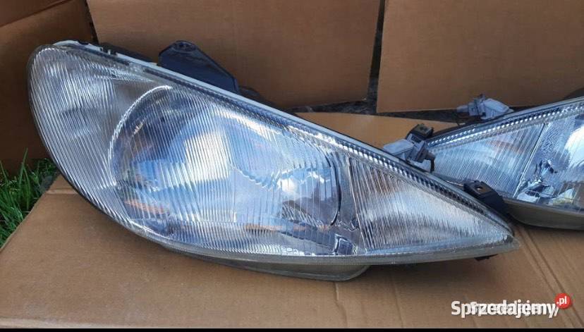 Reflektor lampa przód lewa prawa peugeot 206 oe osobowe Lampy przednie Szczecin