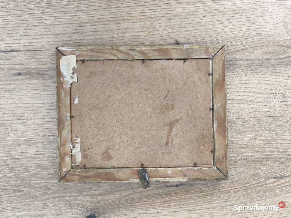 Stary obraz z piękną ramka