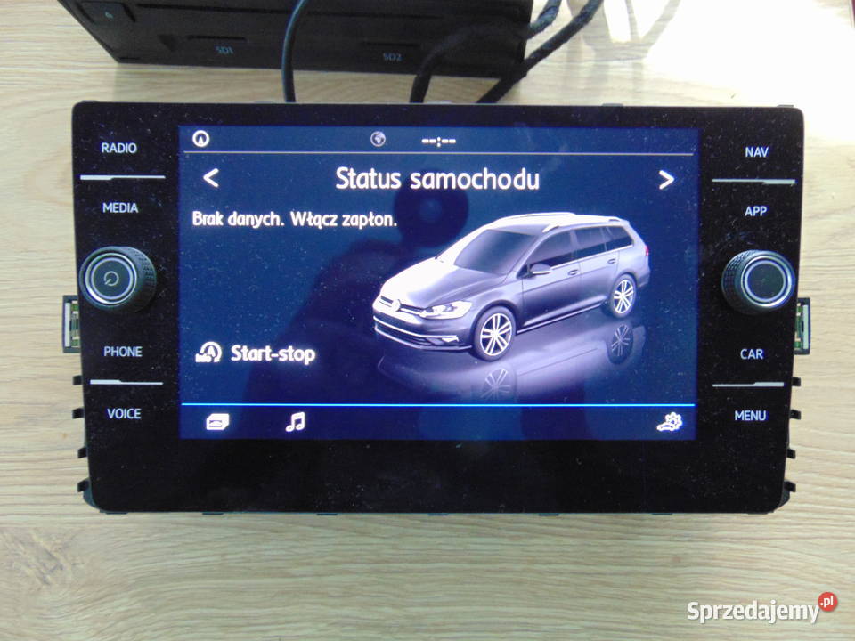 radio mib 2 wyświetlacz jednostka car play vw Bochnia
