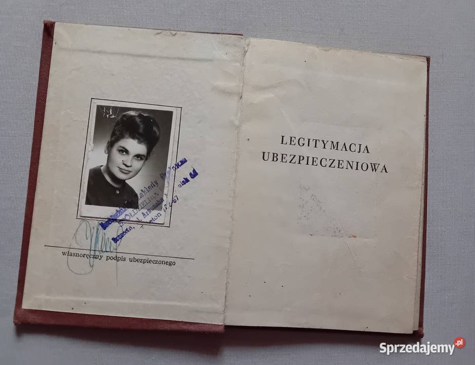 Legitymacja ubezpieczeniowa Szczecińskie Zakłady Koźminek